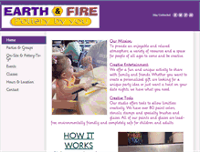 Tablet Screenshot of earthfirepottery.com